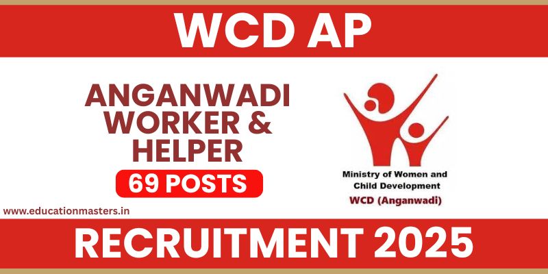 WCD AP Anganwadi Worker & Helper  Recruitment 2025